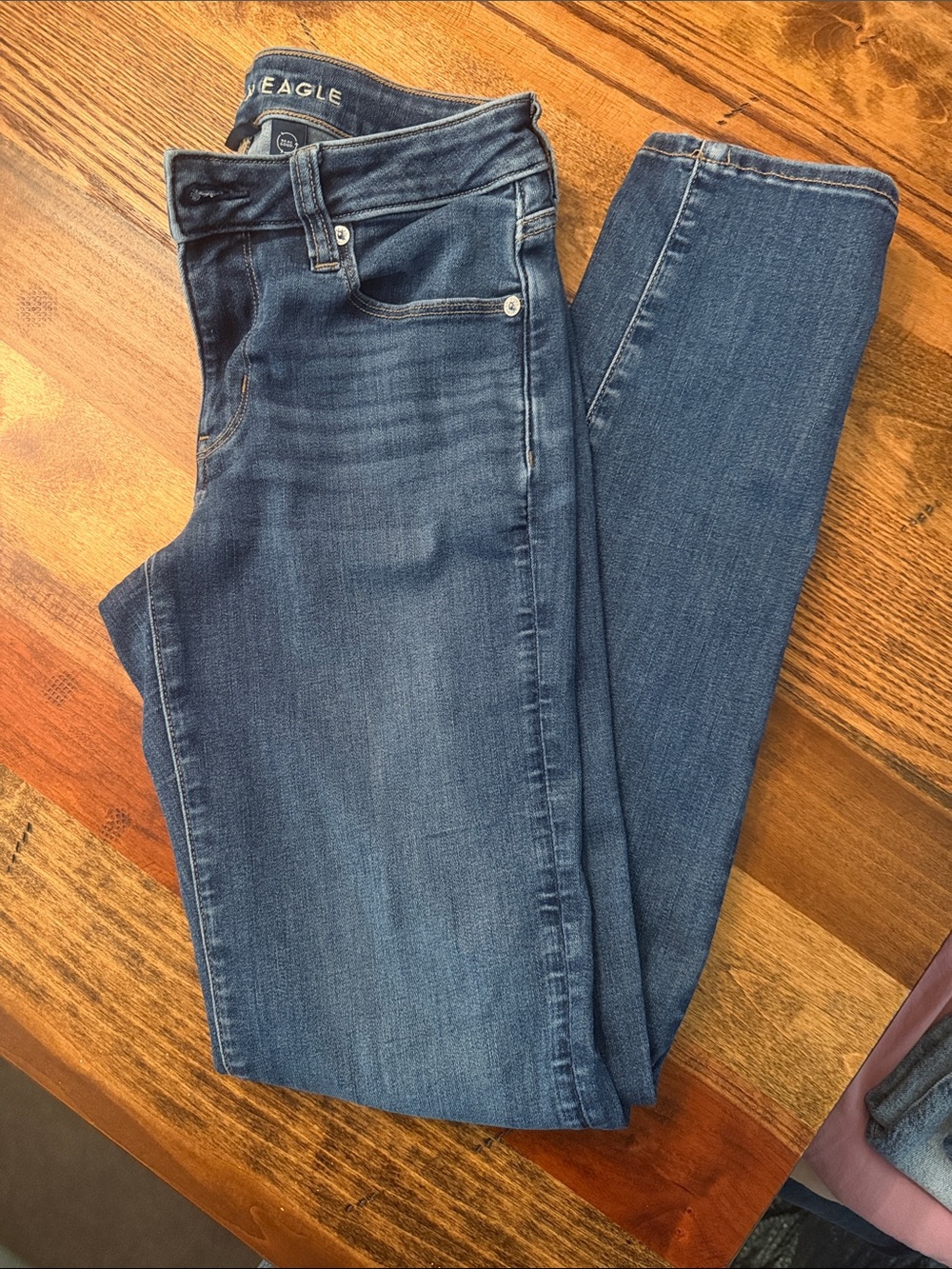 American Eagle Outfitters Medium Blue Straight Leg Jeans